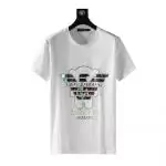 t-shirt armani ga crystal decoration white